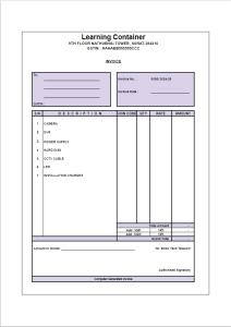 GST Invoice Format No 6