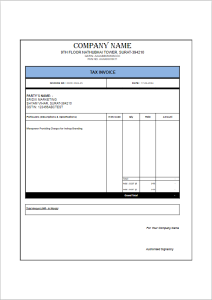 GST Invoice Format No 9