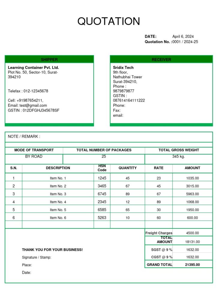 50+ Professional Quotation Template in Excel [Free Download]