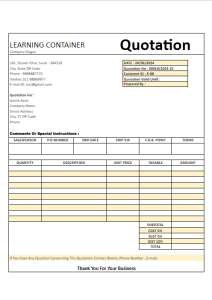 cleaning quotation template excel 18
