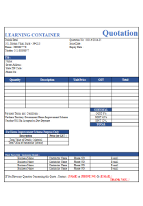free quote template excel 16
